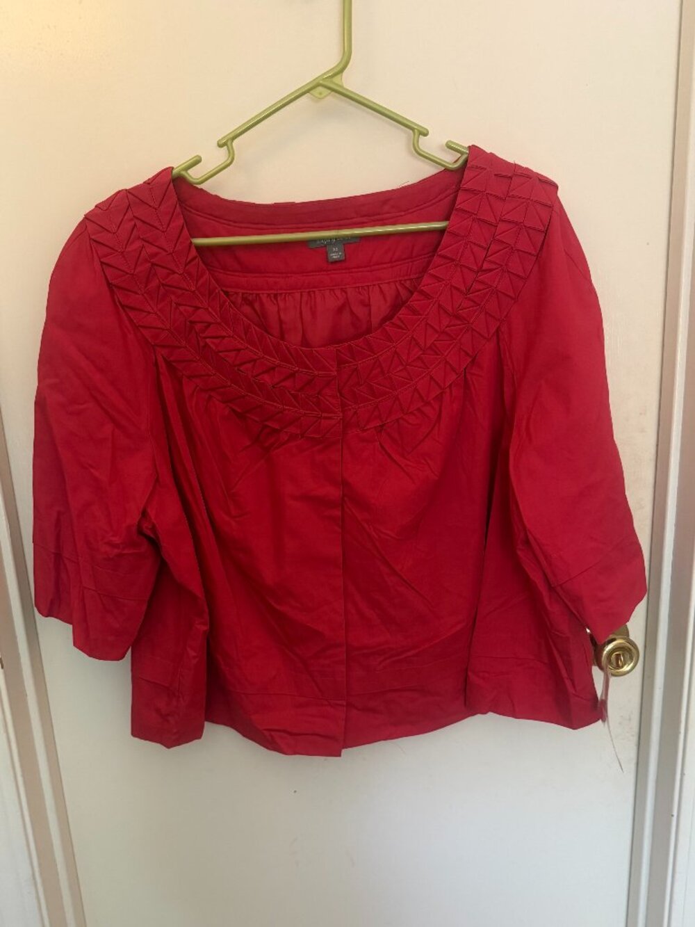 Apt. 9 Coral Red Bolero Swing Jacket W 3X